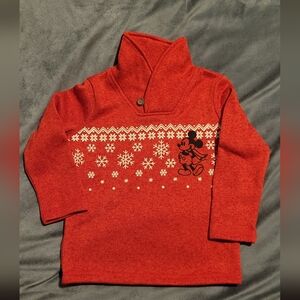 Red Mickey Mouse Sweater 3T